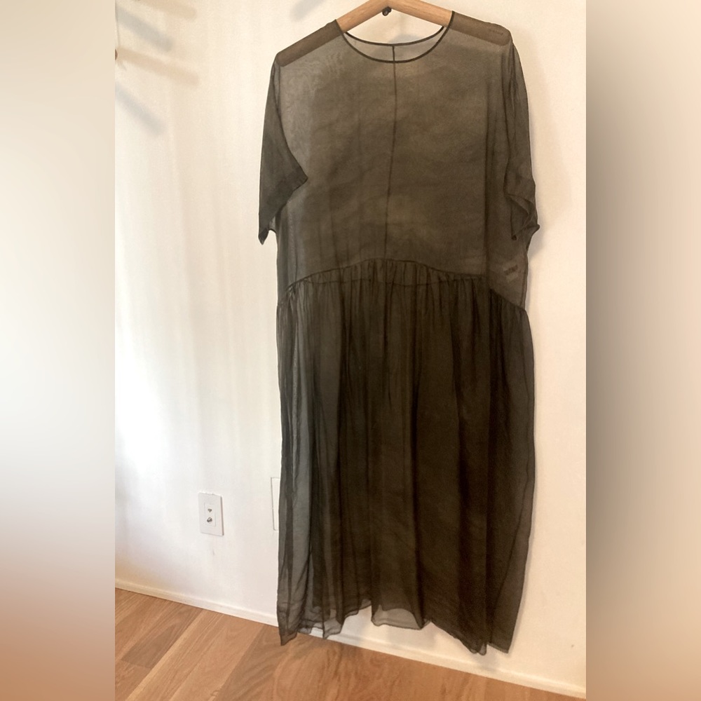Uma Wang Transparent Maxi Dress, size M